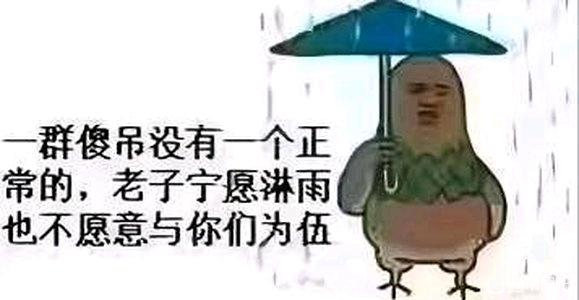 宁愿淋雨  中文网络风尚图片