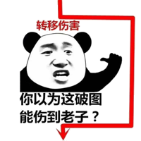 伤害转移 你以为这破图能伤到老子 中文网络风尚图片