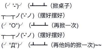 掀桌子  中文网络风尚图片