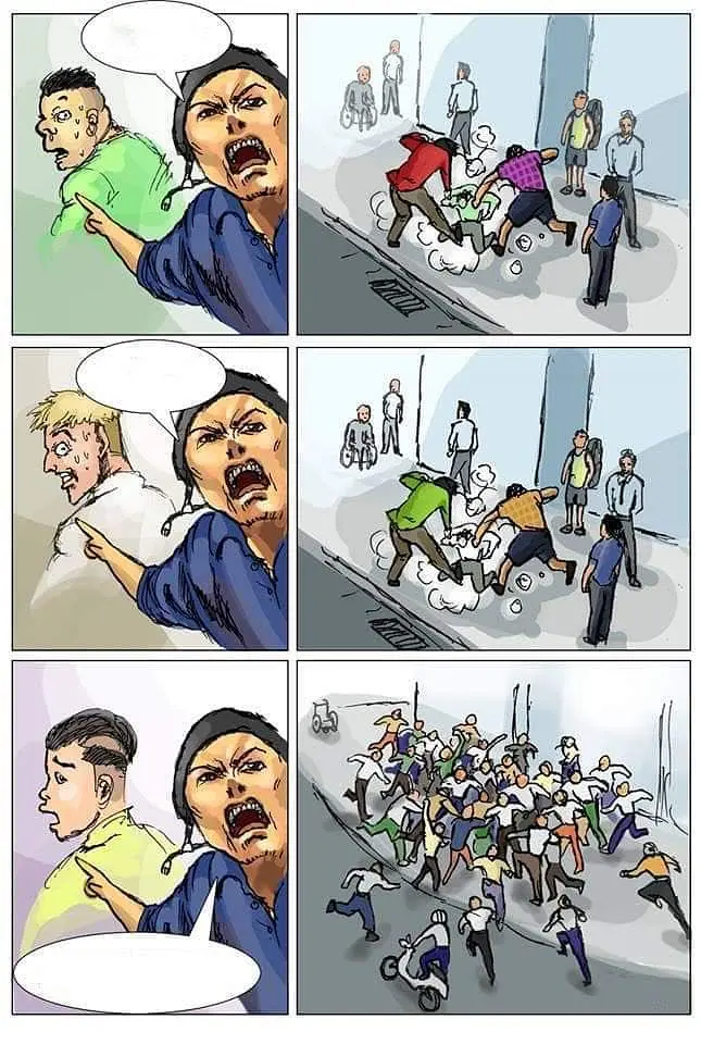 群殴  中文网络风尚图片